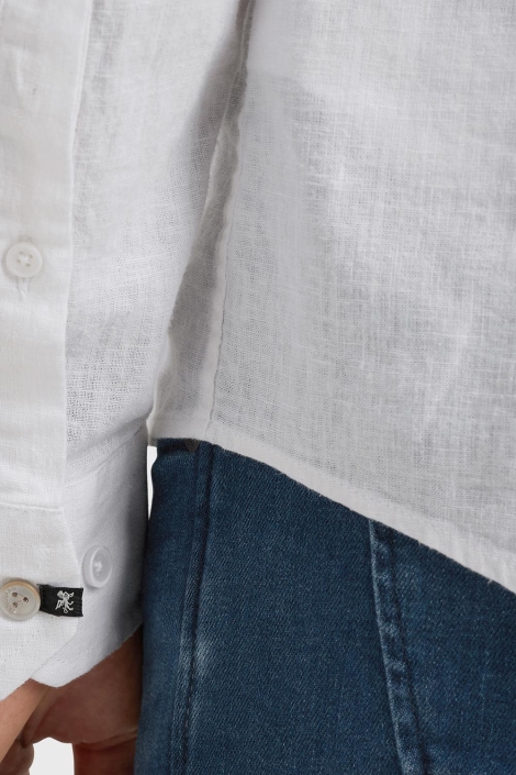 Vanguard long sleeve shirt linen cotton ble